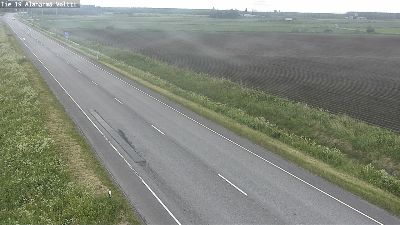 Weather Camera Image Väg 19 Alahärmä, Voltti, Kauhava, Etelä-Pohjanmaa
