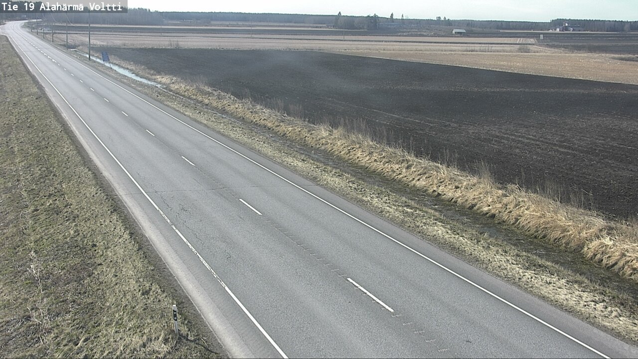 Weather Camera Image Väg 19 Alahärmä, Voltti, Kauhava, Etelä-Pohjanmaa