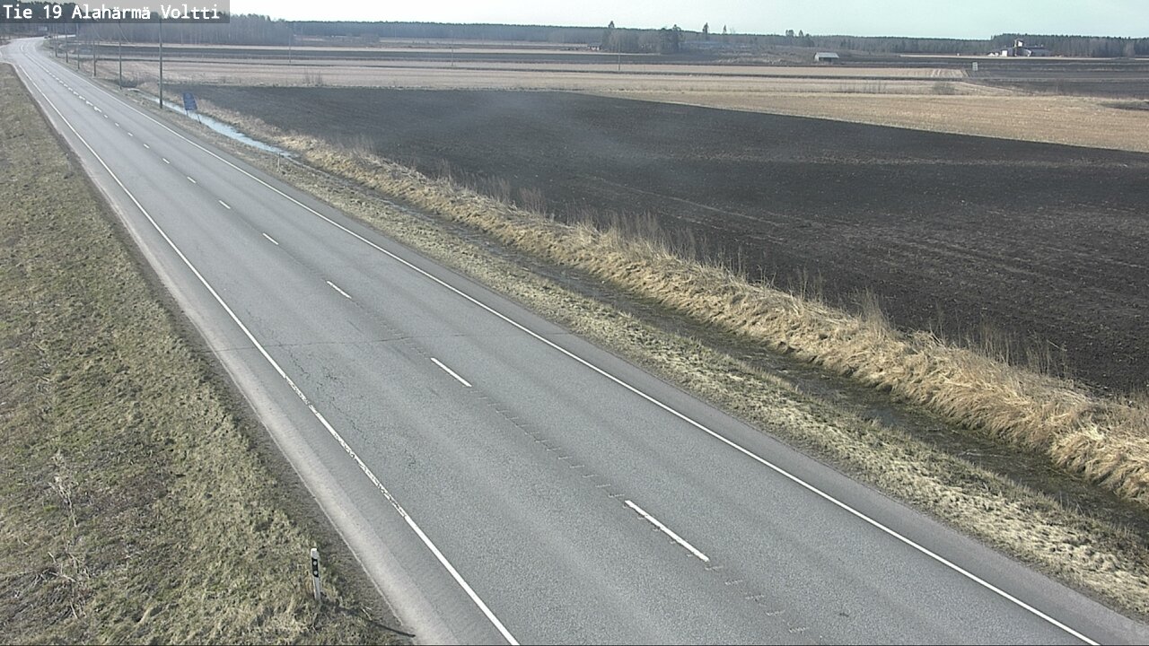 Weather Camera Image Väg 19 Alahärmä, Voltti, Kauhava, Etelä-Pohjanmaa