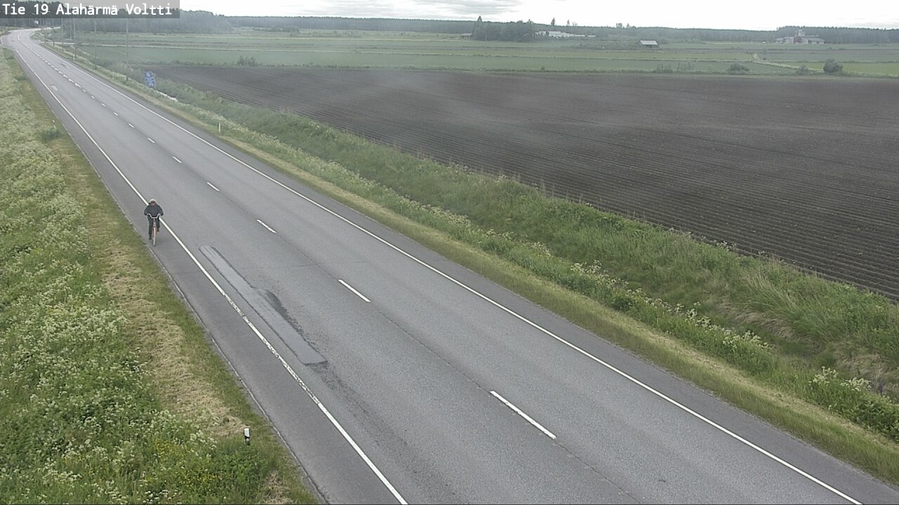Weather Camera Image Väg 19 Alahärmä, Voltti, Kauhava, Etelä-Pohjanmaa