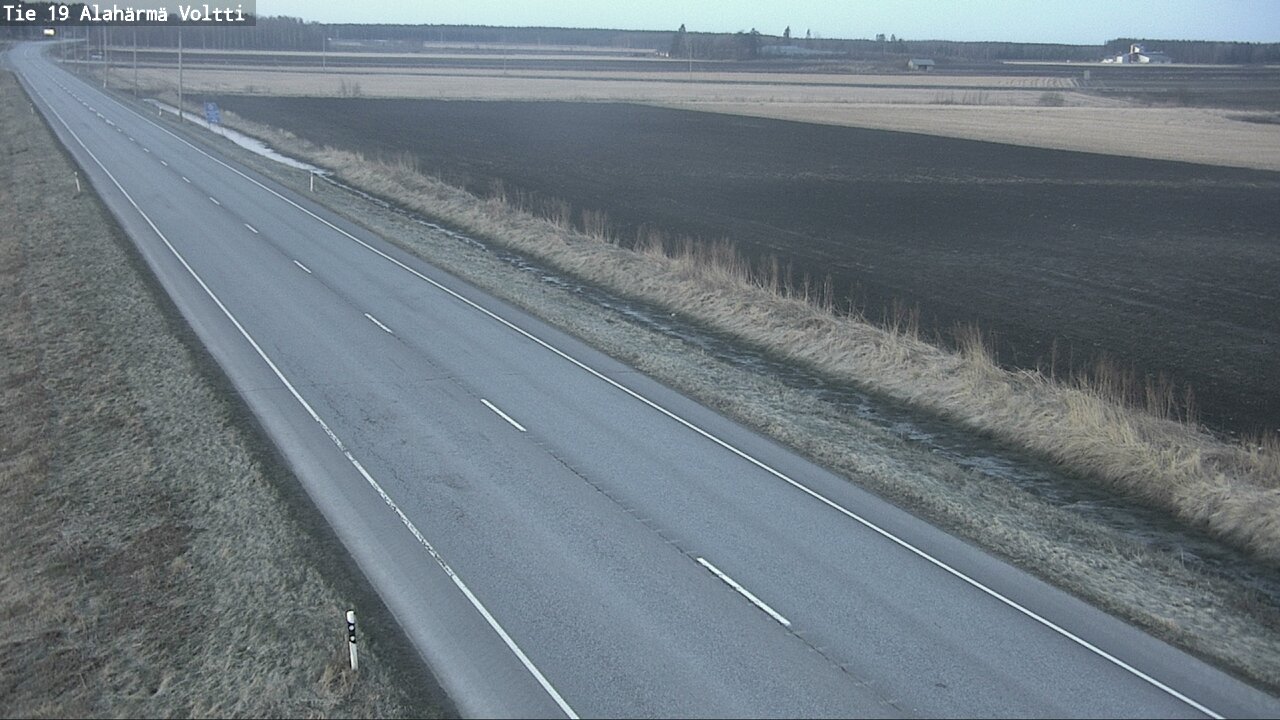 Weather Camera Image Väg 19 Alahärmä, Voltti, Kauhava, Etelä-Pohjanmaa