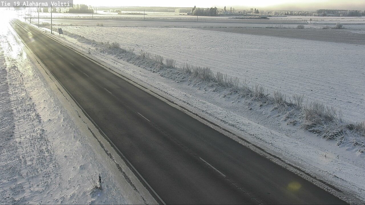 Weather Camera Image Väg 19 Alahärmä, Voltti, Kauhava, Etelä-Pohjanmaa