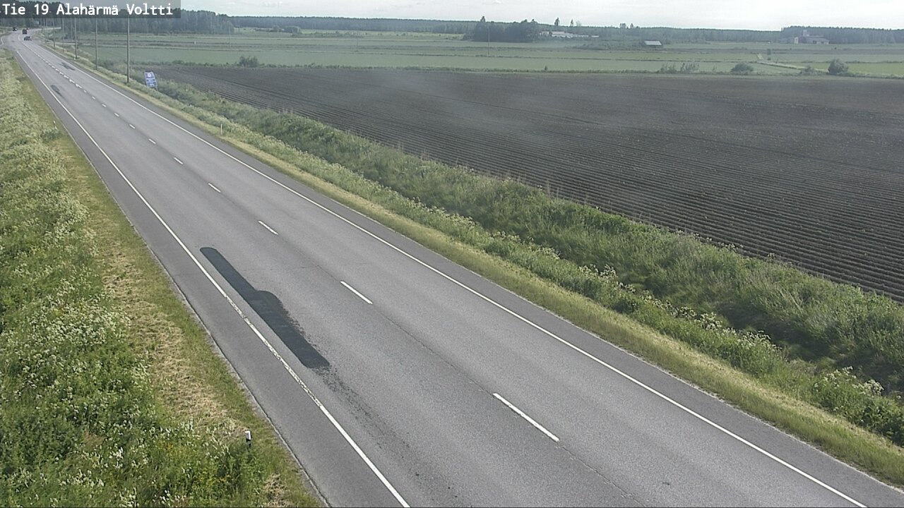 Weather Camera Image Väg 19 Alahärmä, Voltti, Kauhava, Etelä-Pohjanmaa