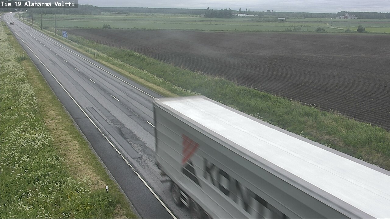 Weather Camera Image Väg 19 Alahärmä, Voltti, Kauhava, Etelä-Pohjanmaa