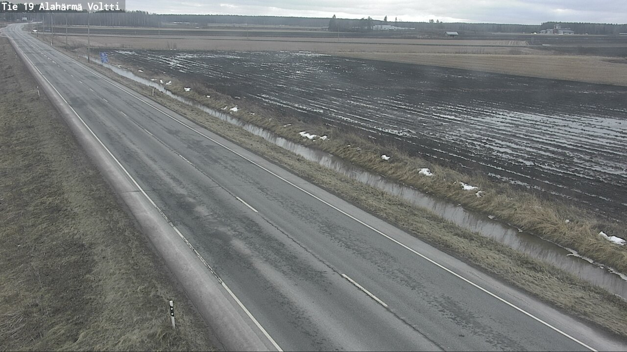 Weather Camera Image Väg 19 Alahärmä, Voltti, Kauhava, Etelä-Pohjanmaa