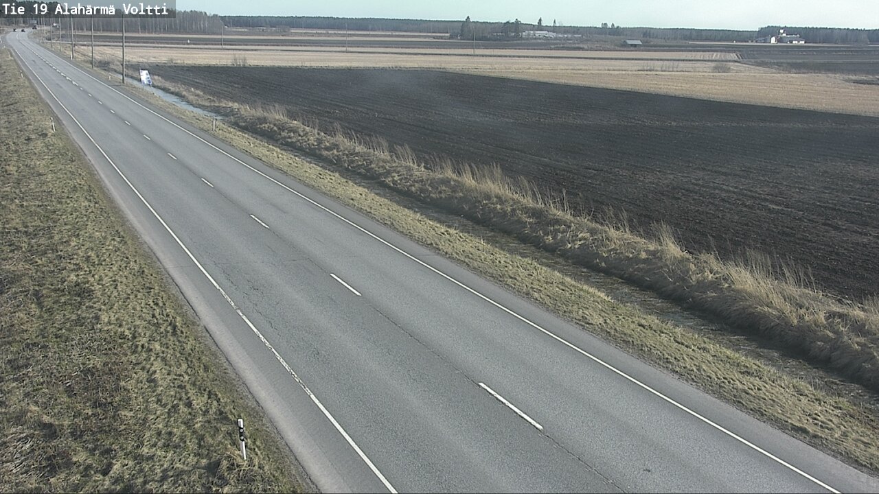 Weather Camera Image Väg 19 Alahärmä, Voltti, Kauhava, Etelä-Pohjanmaa