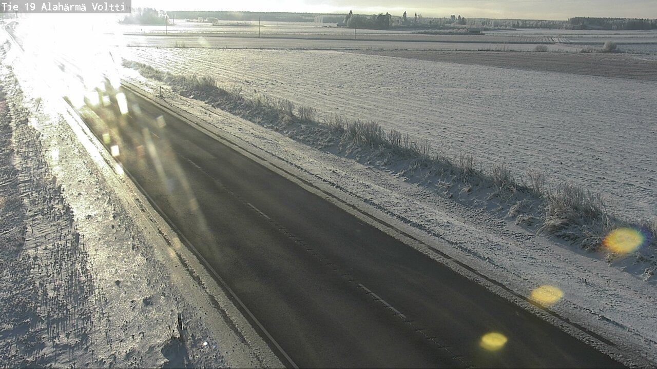 Weather Camera Image Väg 19 Alahärmä, Voltti, Kauhava, Etelä-Pohjanmaa