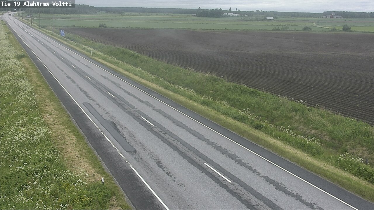 Weather Camera Image Väg 19 Alahärmä, Voltti, Kauhava, Etelä-Pohjanmaa
