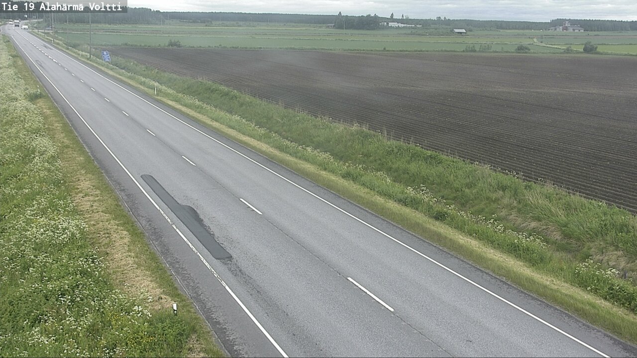 Weather Camera Image Väg 19 Alahärmä, Voltti, Kauhava, Etelä-Pohjanmaa