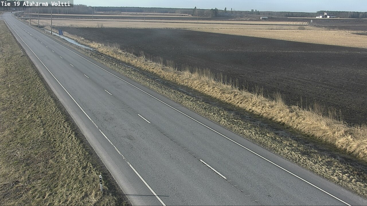 Weather Camera Image Väg 19 Alahärmä, Voltti, Kauhava, Etelä-Pohjanmaa