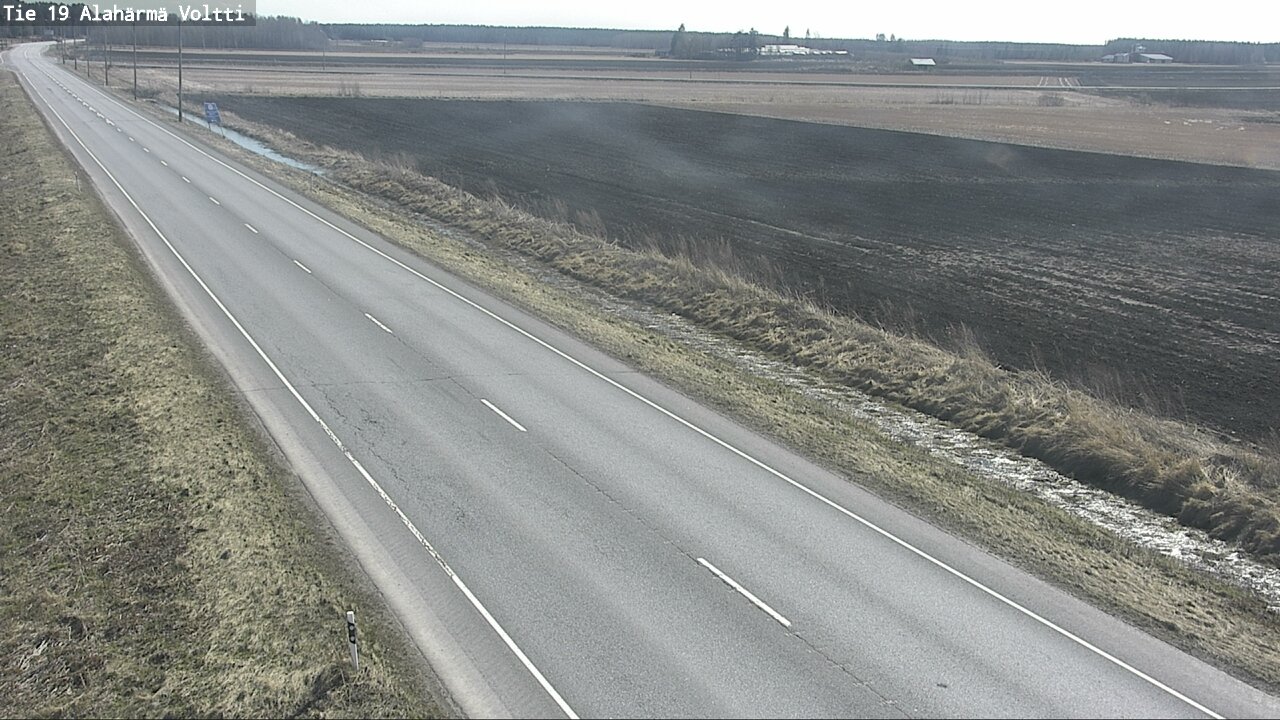 Weather Camera Image Väg 19 Alahärmä, Voltti, Kauhava, Etelä-Pohjanmaa