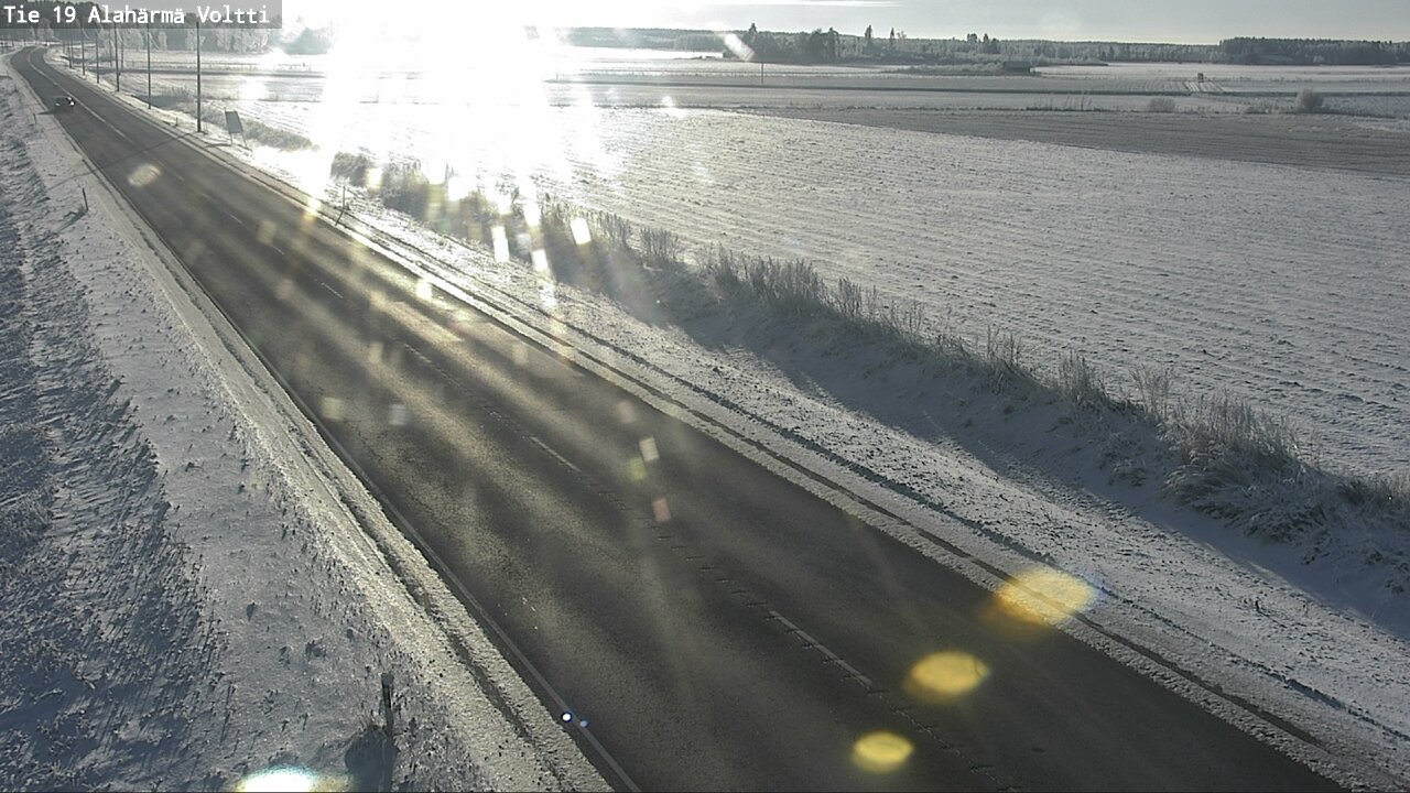 Weather Camera Image Väg 19 Alahärmä, Voltti, Kauhava, Etelä-Pohjanmaa