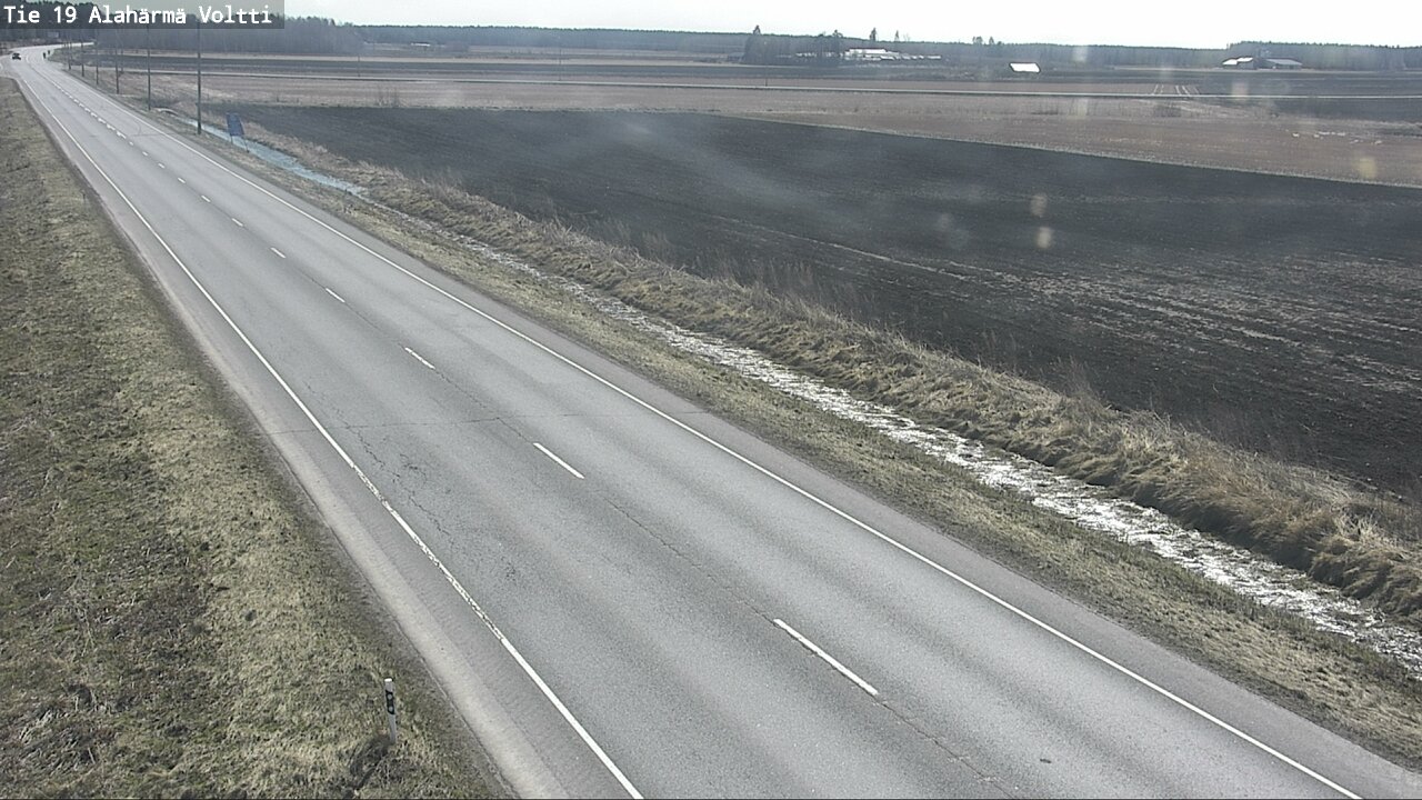 Weather Camera Image Väg 19 Alahärmä, Voltti, Kauhava, Etelä-Pohjanmaa