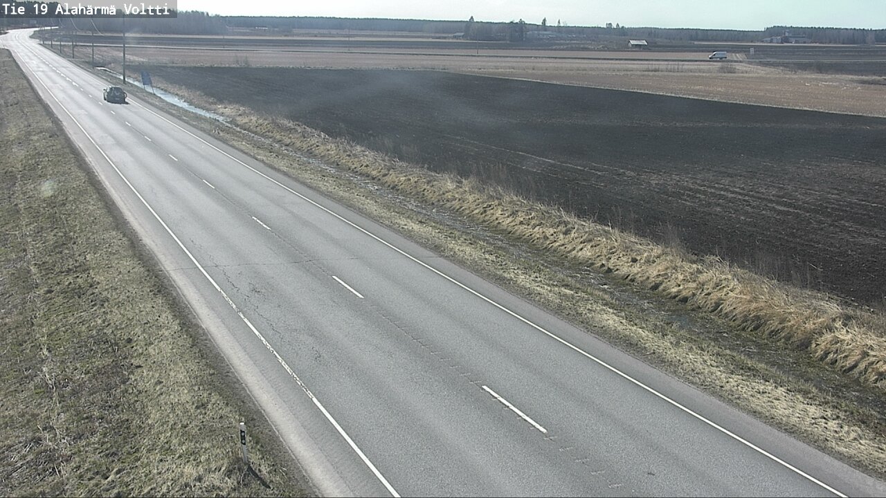 Weather Camera Image Väg 19 Alahärmä, Voltti, Kauhava, Etelä-Pohjanmaa