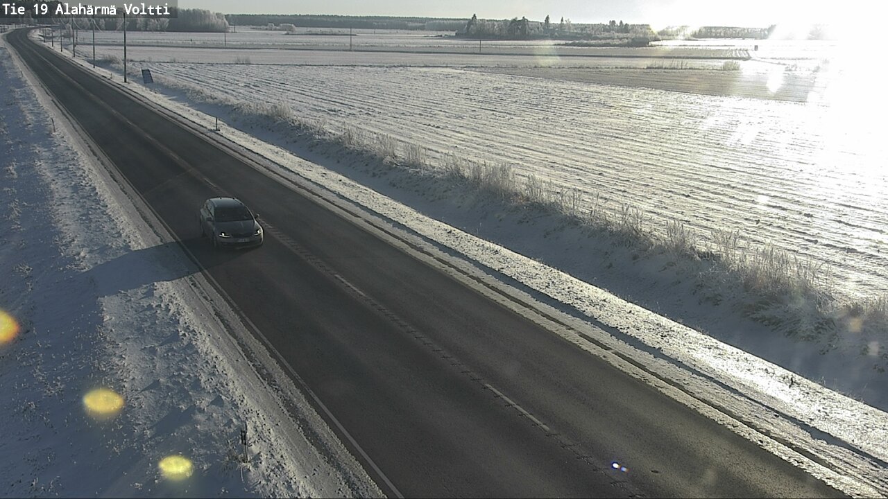 Weather Camera Image Väg 19 Alahärmä, Voltti, Kauhava, Etelä-Pohjanmaa