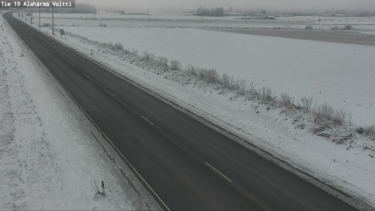 Weather Camera Image Väg 19 Alahärmä, Voltti, Kauhava, Etelä-Pohjanmaa