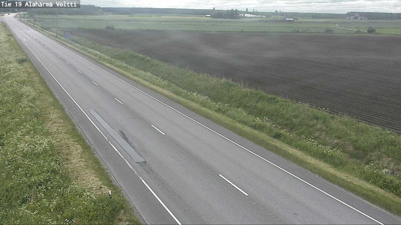 Weather Camera Image Väg 19 Alahärmä, Voltti, Kauhava, Etelä-Pohjanmaa