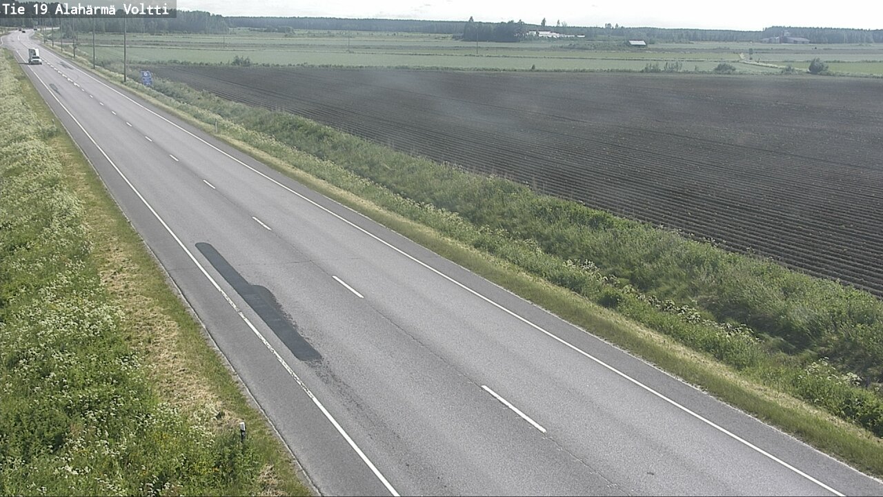 Weather Camera Image Väg 19 Alahärmä, Voltti, Kauhava, Etelä-Pohjanmaa