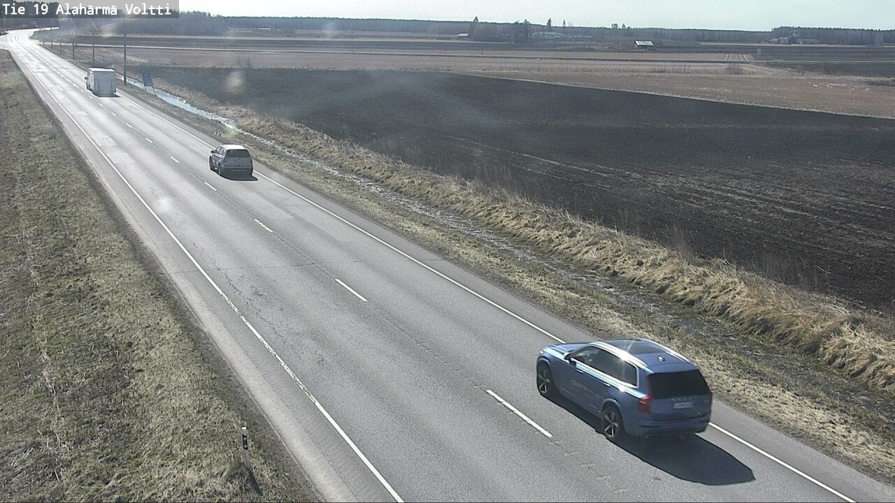 Weather Camera Image Väg 19 Alahärmä, Voltti, Kauhava, Etelä-Pohjanmaa