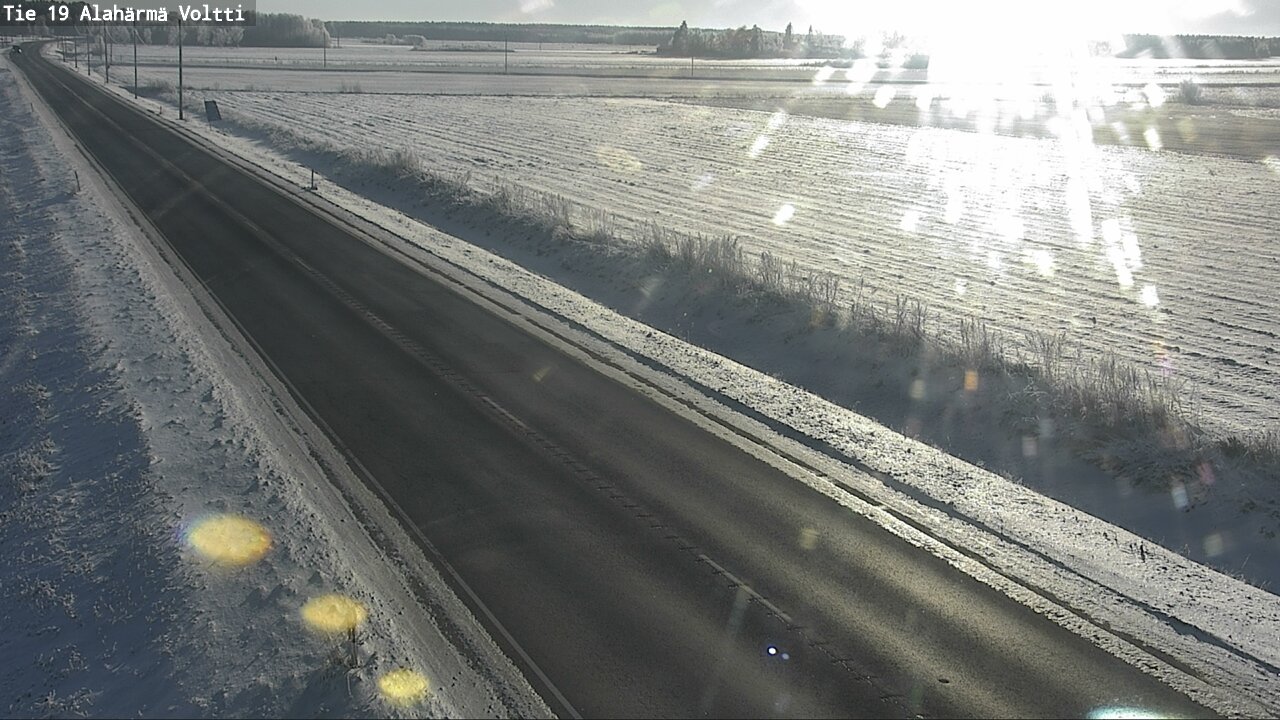 Weather Camera Image Väg 19 Alahärmä, Voltti, Kauhava, Etelä-Pohjanmaa
