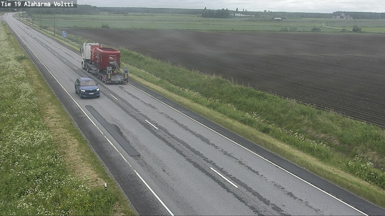 Weather Camera Image Väg 19 Alahärmä, Voltti, Kauhava, Etelä-Pohjanmaa