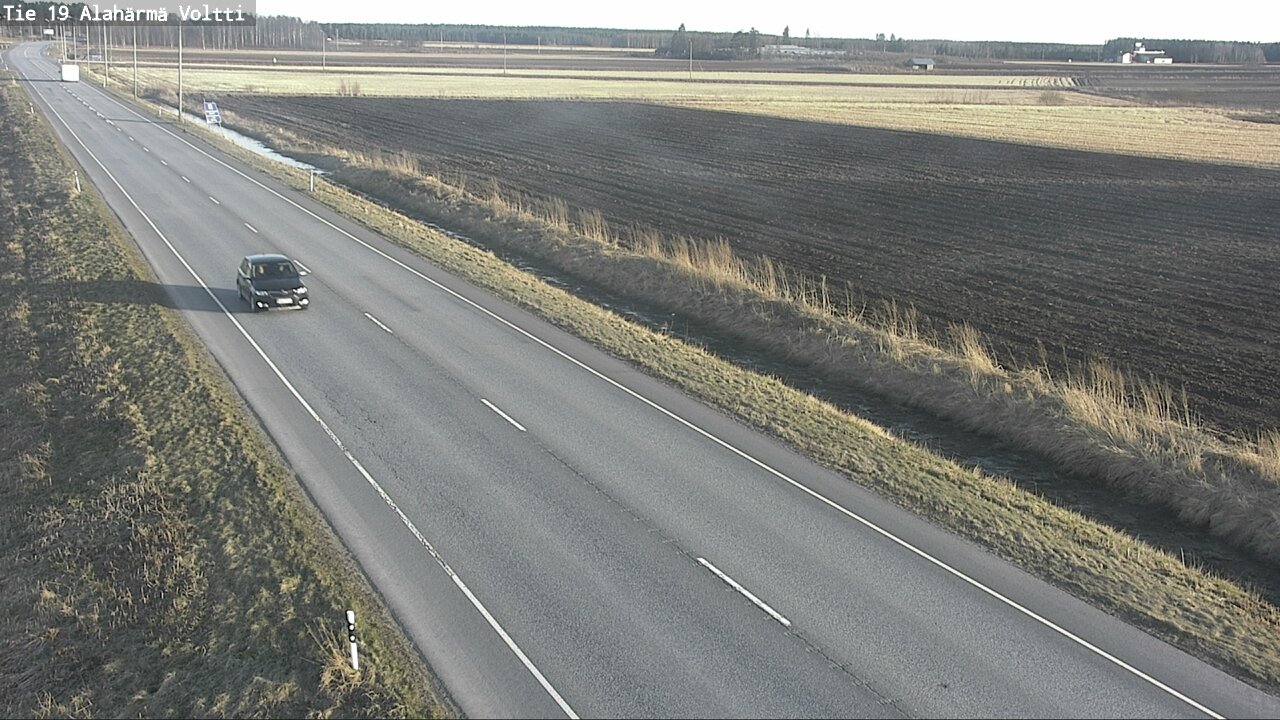Weather Camera Image Väg 19 Alahärmä, Voltti, Kauhava, Etelä-Pohjanmaa