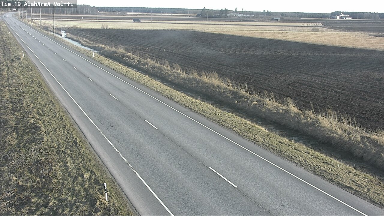 Weather Camera Image Väg 19 Alahärmä, Voltti, Kauhava, Etelä-Pohjanmaa