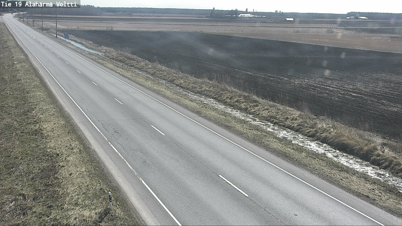 Weather Camera Image Väg 19 Alahärmä, Voltti, Kauhava, Etelä-Pohjanmaa