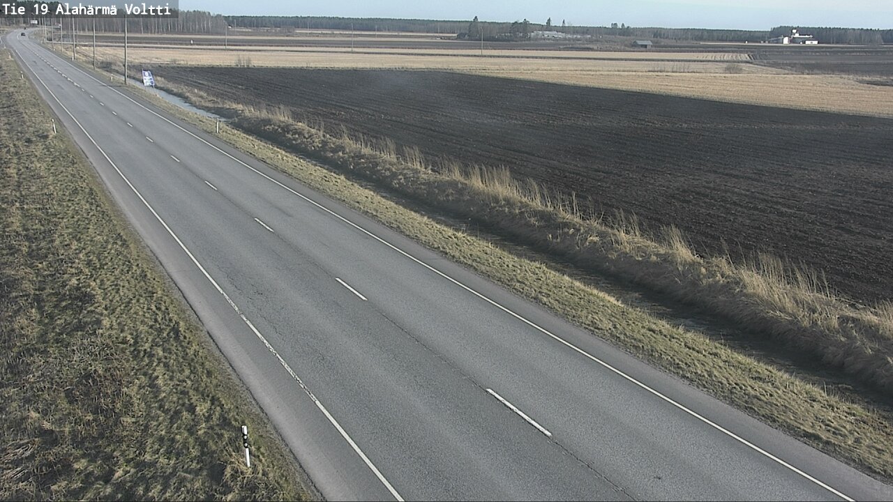 Weather Camera Image Väg 19 Alahärmä, Voltti, Kauhava, Etelä-Pohjanmaa