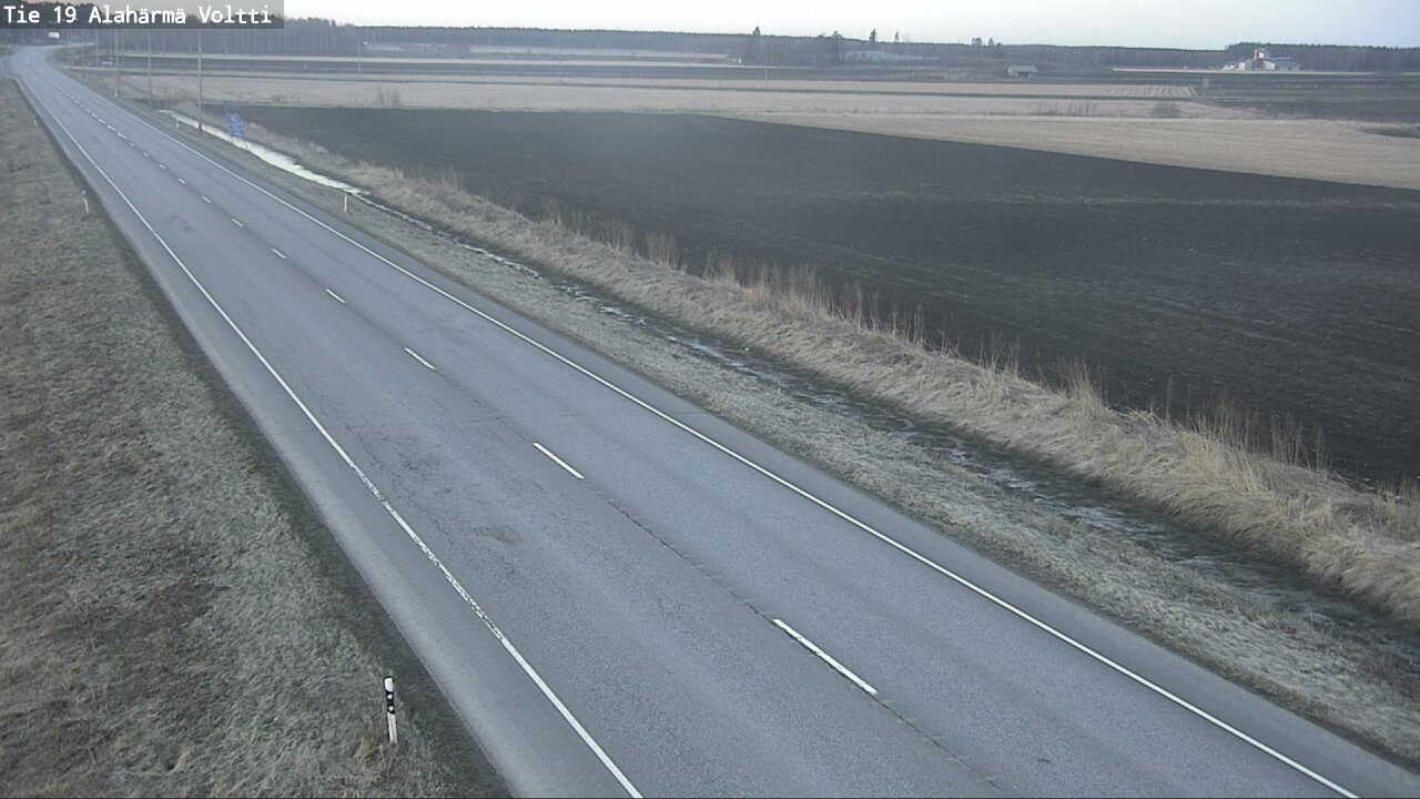 Weather Camera Image Väg 19 Alahärmä, Voltti, Kauhava, Etelä-Pohjanmaa
