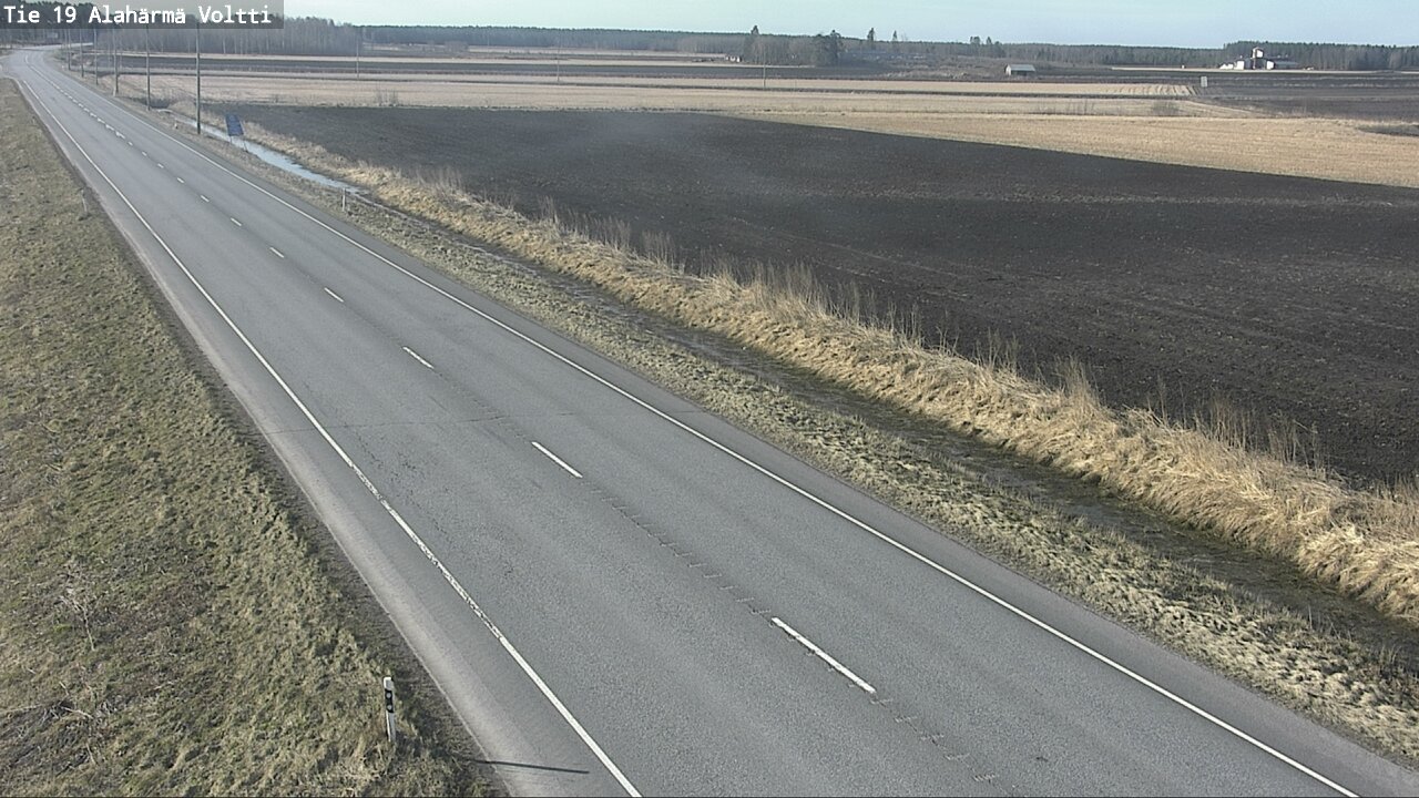 Weather Camera Image Väg 19 Alahärmä, Voltti, Kauhava, Etelä-Pohjanmaa