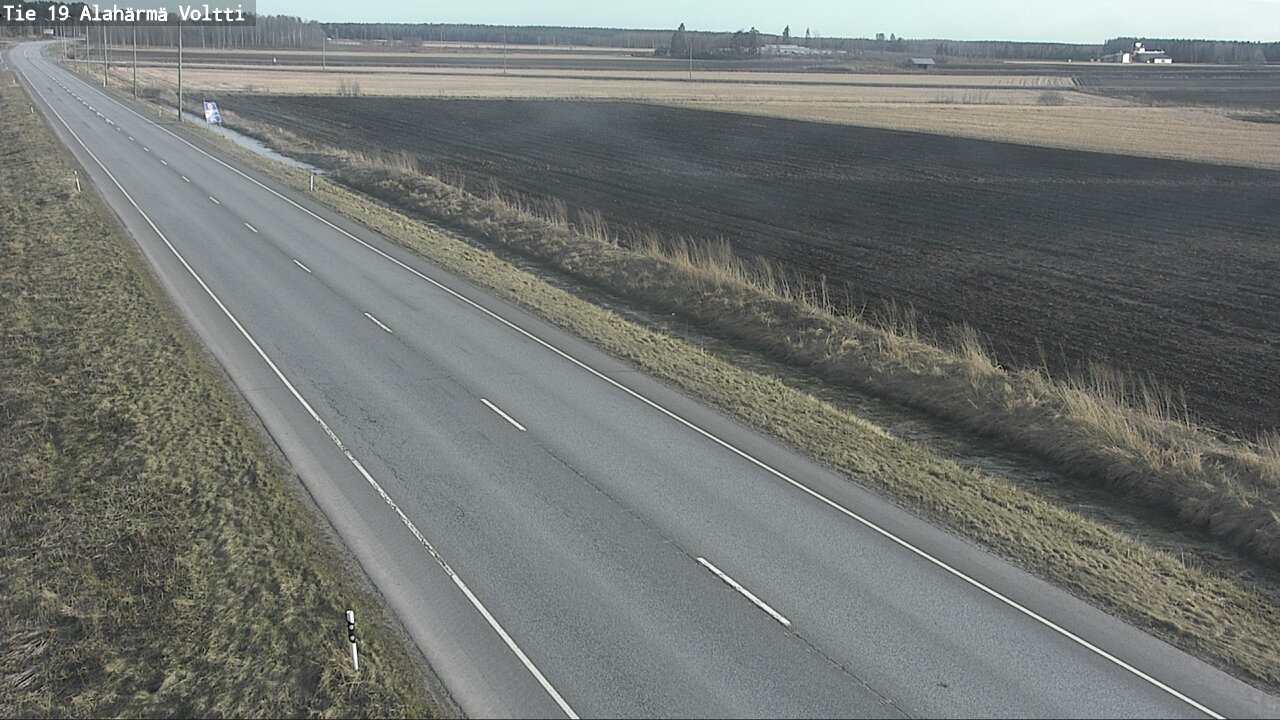 Weather Camera Image Väg 19 Alahärmä, Voltti, Kauhava, Etelä-Pohjanmaa