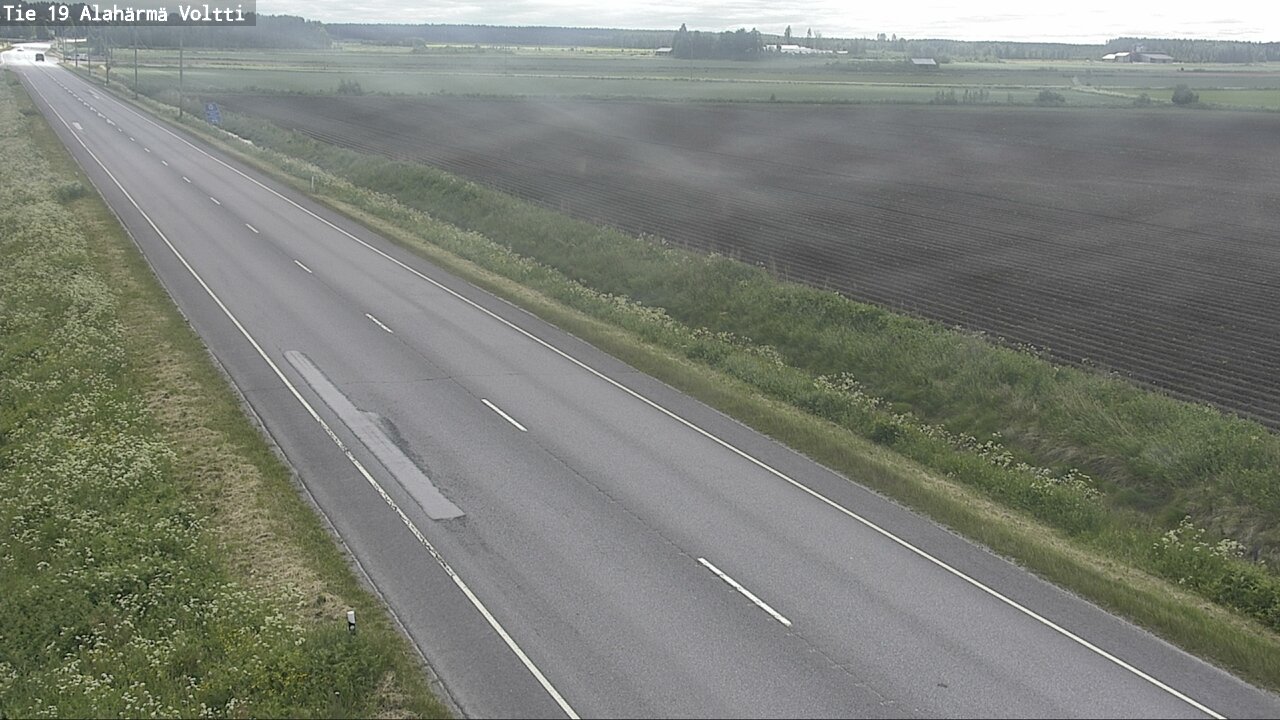 Weather Camera Image Väg 19 Alahärmä, Voltti, Kauhava, Etelä-Pohjanmaa