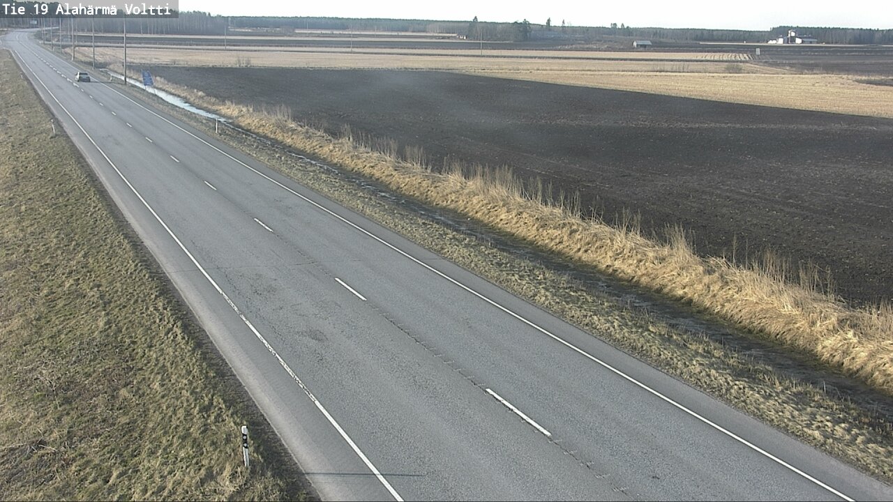 Weather Camera Image Väg 19 Alahärmä, Voltti, Kauhava, Etelä-Pohjanmaa