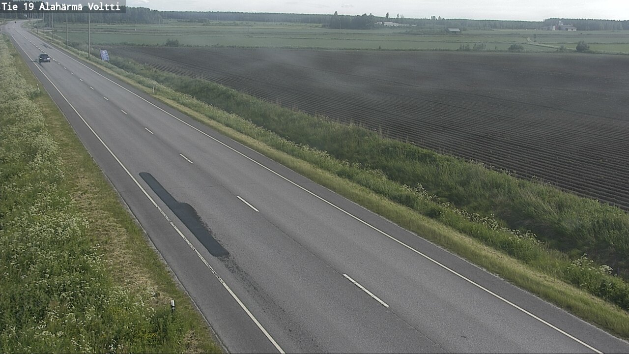 Weather Camera Image Väg 19 Alahärmä, Voltti, Kauhava, Etelä-Pohjanmaa