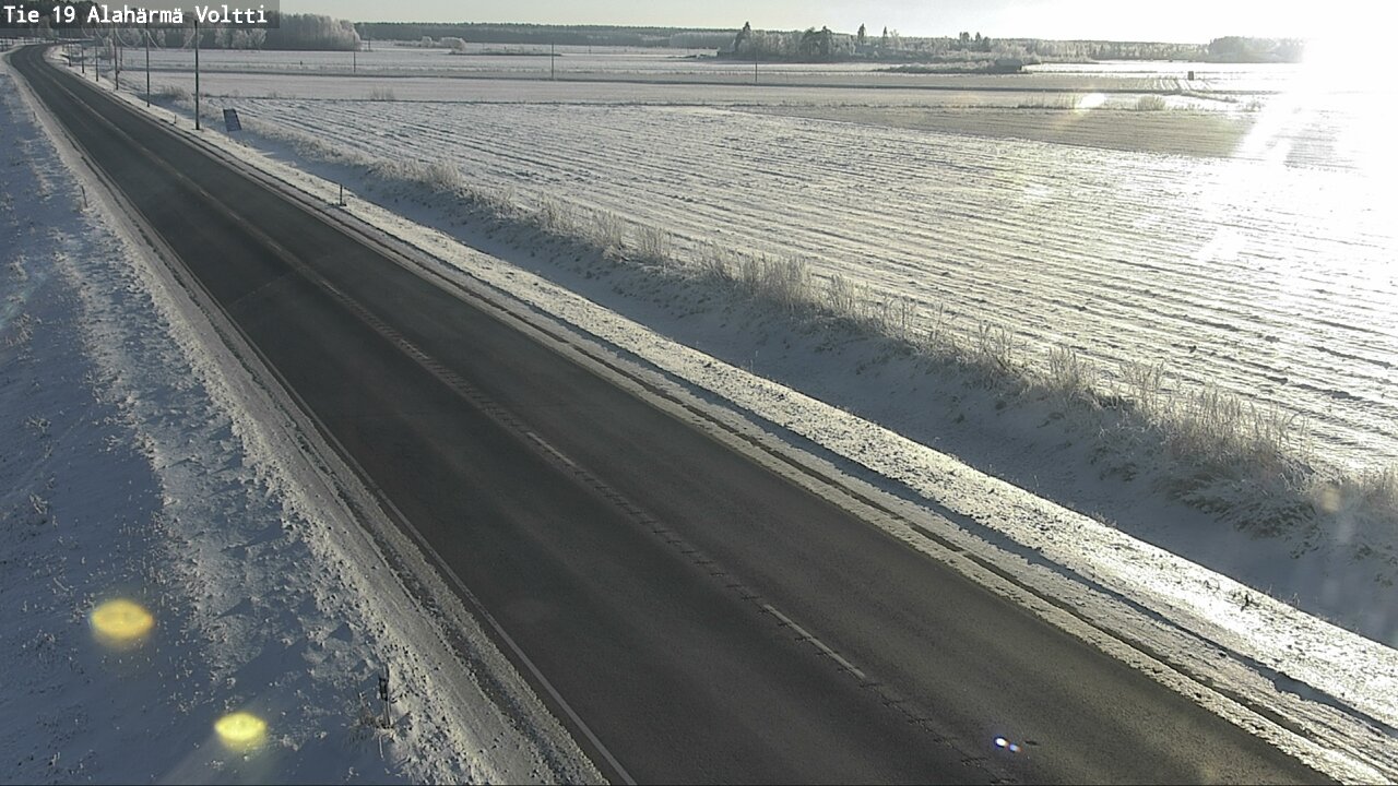 Weather Camera Image Väg 19 Alahärmä, Voltti, Kauhava, Etelä-Pohjanmaa