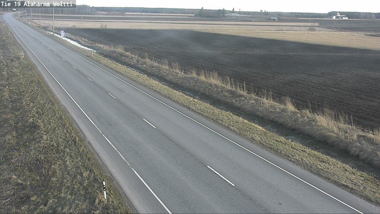 Weather Camera Image Väg 19 Alahärmä, Voltti, Kauhava, Etelä-Pohjanmaa