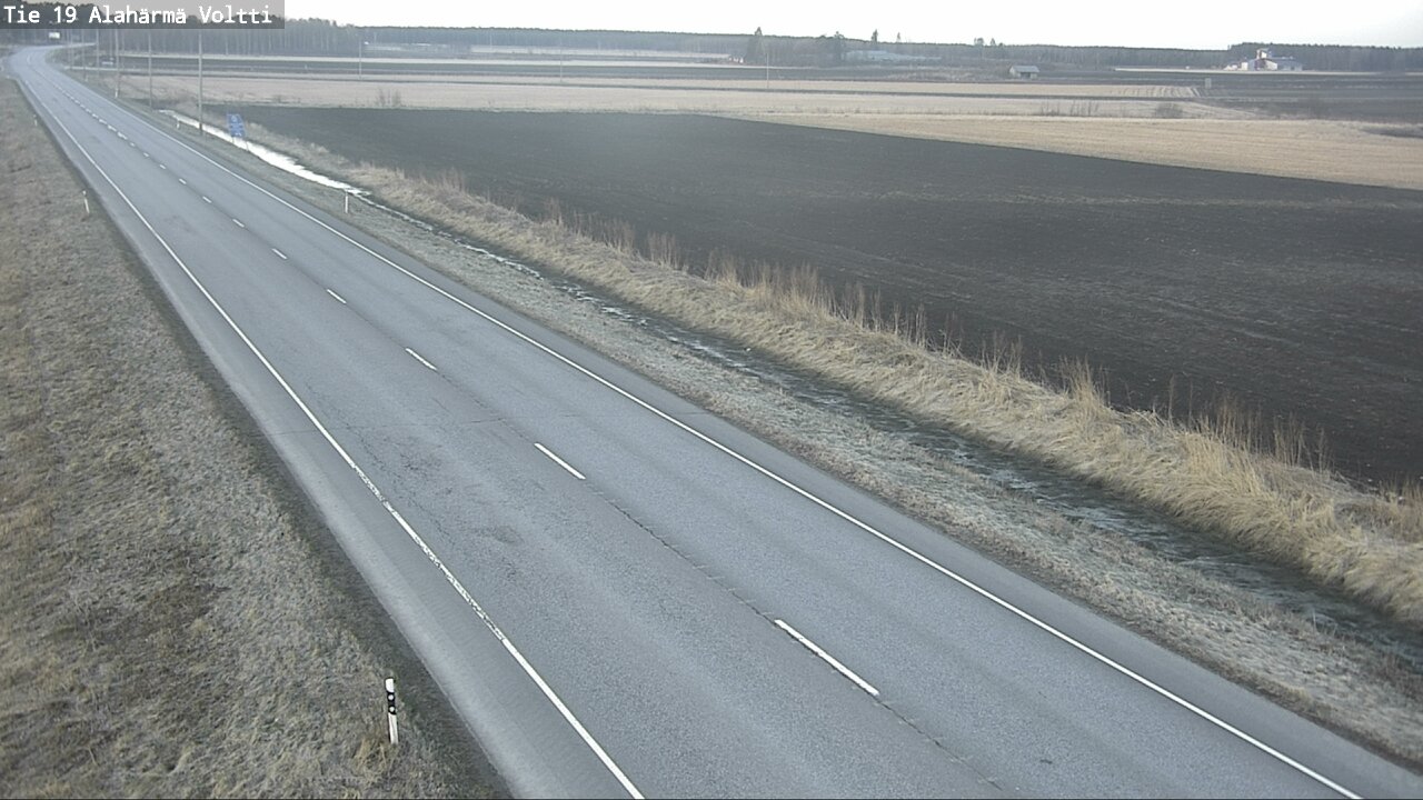 Weather Camera Image Väg 19 Alahärmä, Voltti, Kauhava, Etelä-Pohjanmaa
