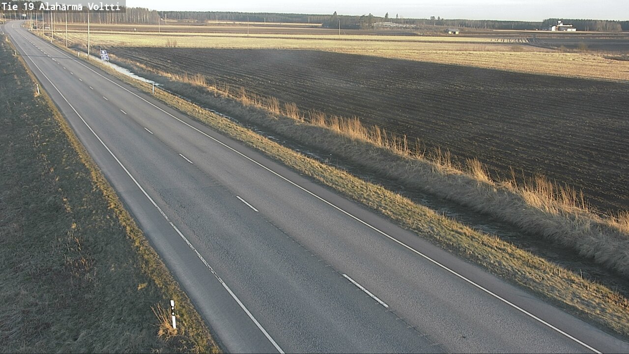 Weather Camera Image Väg 19 Alahärmä, Voltti, Kauhava, Etelä-Pohjanmaa