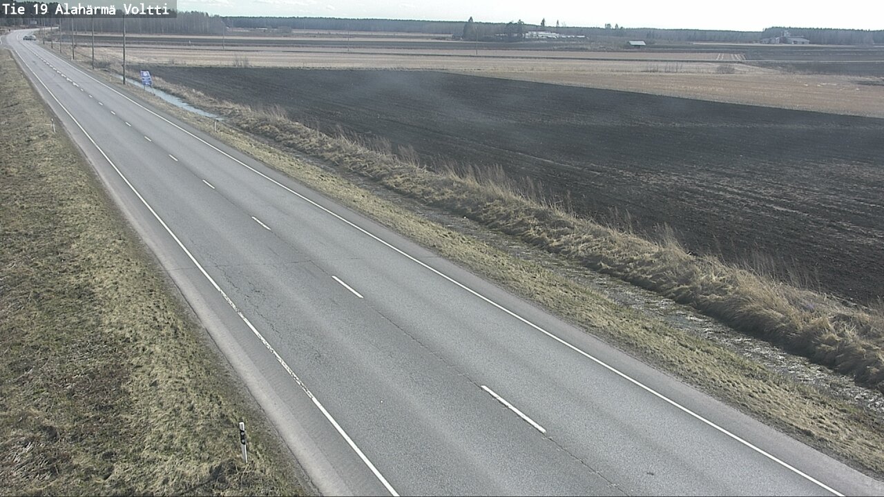 Weather Camera Image Väg 19 Alahärmä, Voltti, Kauhava, Etelä-Pohjanmaa