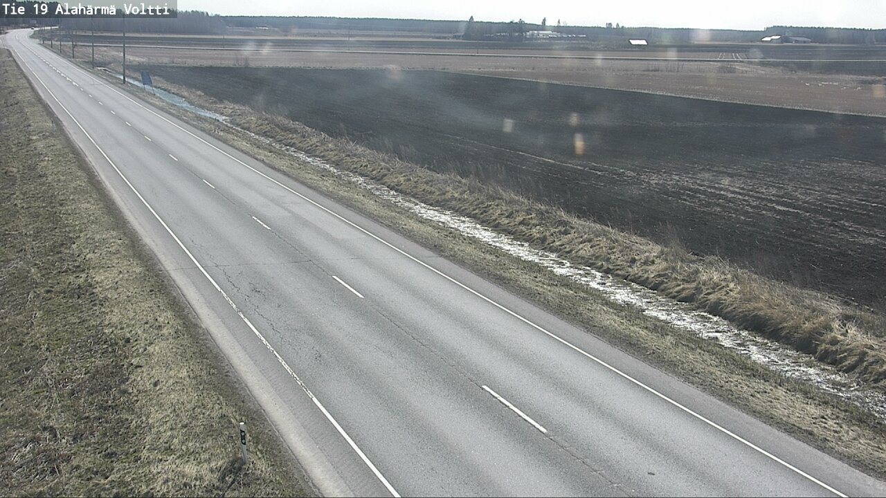 Weather Camera Image Väg 19 Alahärmä, Voltti, Kauhava, Etelä-Pohjanmaa