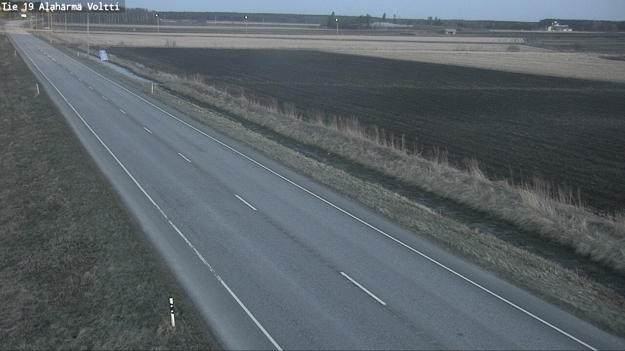 Weather Camera Image Väg 19 Alahärmä, Voltti, Kauhava, Etelä-Pohjanmaa