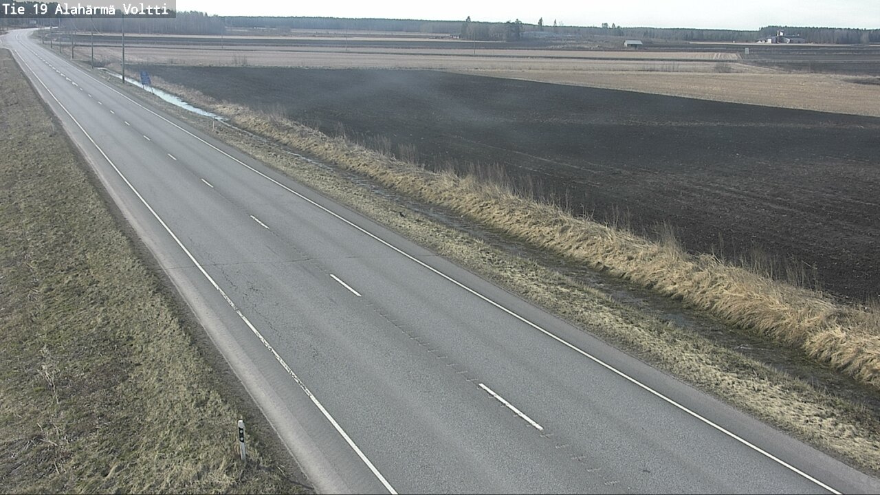 Weather Camera Image Väg 19 Alahärmä, Voltti, Kauhava, Etelä-Pohjanmaa
