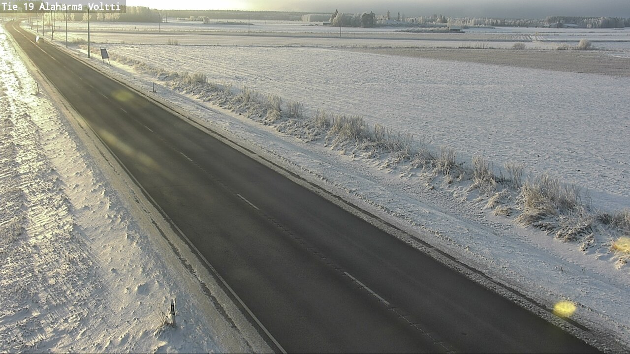 Weather Camera Image Väg 19 Alahärmä, Voltti, Kauhava, Etelä-Pohjanmaa