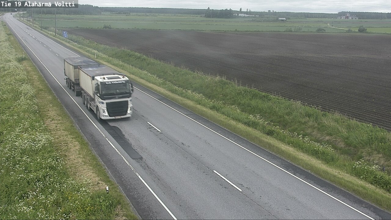 Weather Camera Image Väg 19 Alahärmä, Voltti, Kauhava, Etelä-Pohjanmaa