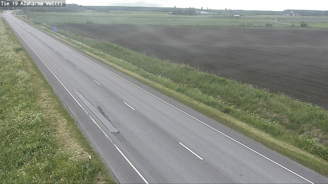 Weather Camera Image Väg 19 Alahärmä, Voltti, Kauhava, Etelä-Pohjanmaa