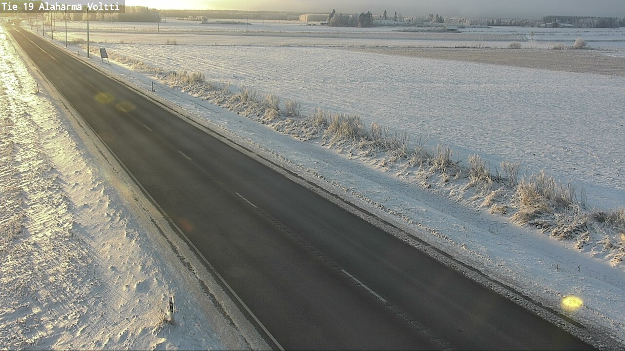 Weather Camera Image Väg 19 Alahärmä, Voltti, Kauhava, Etelä-Pohjanmaa