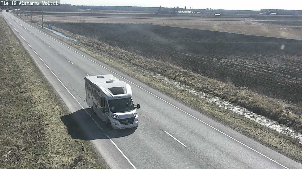 Weather Camera Image Väg 19 Alahärmä, Voltti, Kauhava, Etelä-Pohjanmaa
