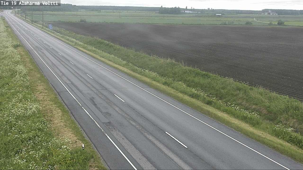 Weather Camera Image Väg 19 Alahärmä, Voltti, Kauhava, Etelä-Pohjanmaa