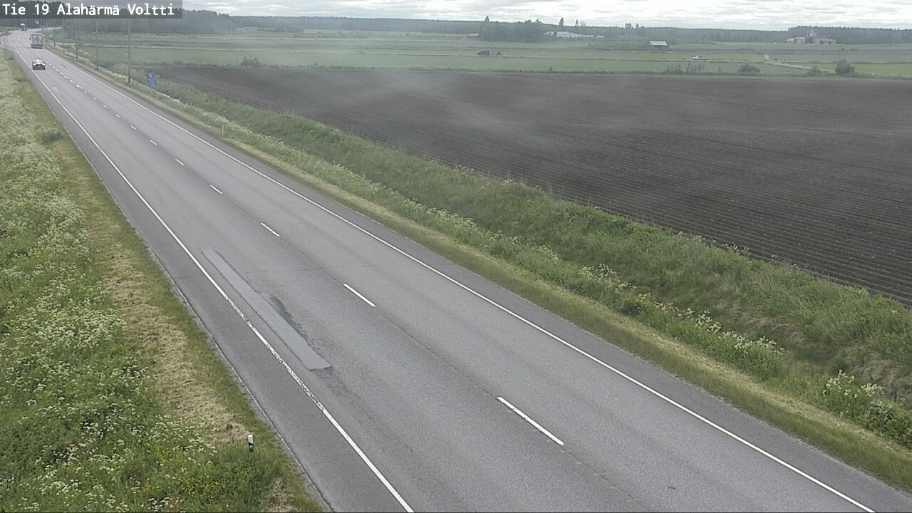 Weather Camera Image Väg 19 Alahärmä, Voltti, Kauhava, Etelä-Pohjanmaa